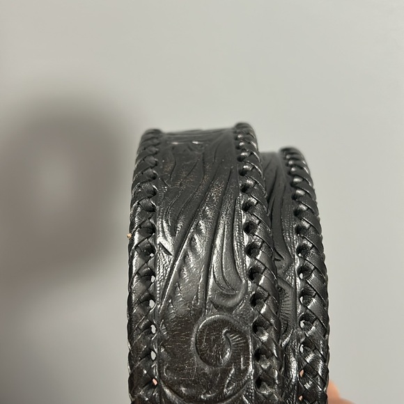 LEEGIN Silver Creek Collection Tooled Leather Western Belt size 36 - Picture 7 of 17